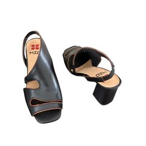 Black Women's Open-Toe Heels